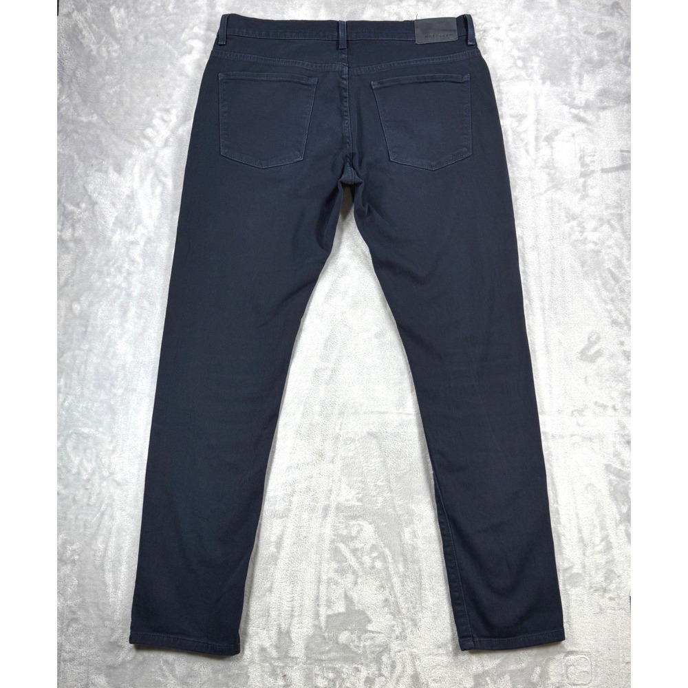 MOTT‎ & BOW Slim Mercer Skinny Navy Jeans Mens 34x32 Stretch Denim Pants - Picture 3 of 11